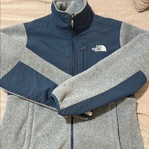 The North Face Blue and Gray Fleece Jacket